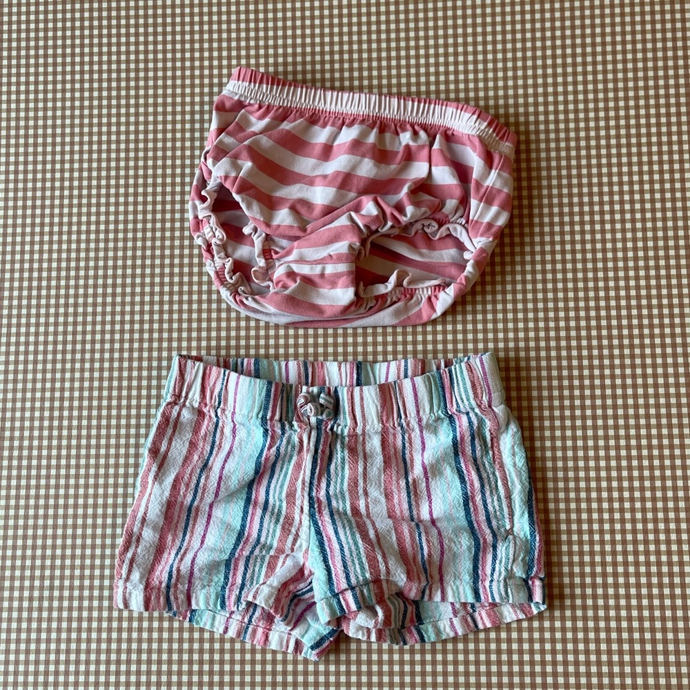 Matilda Jane bloomers & Carter’s linen blend shorts